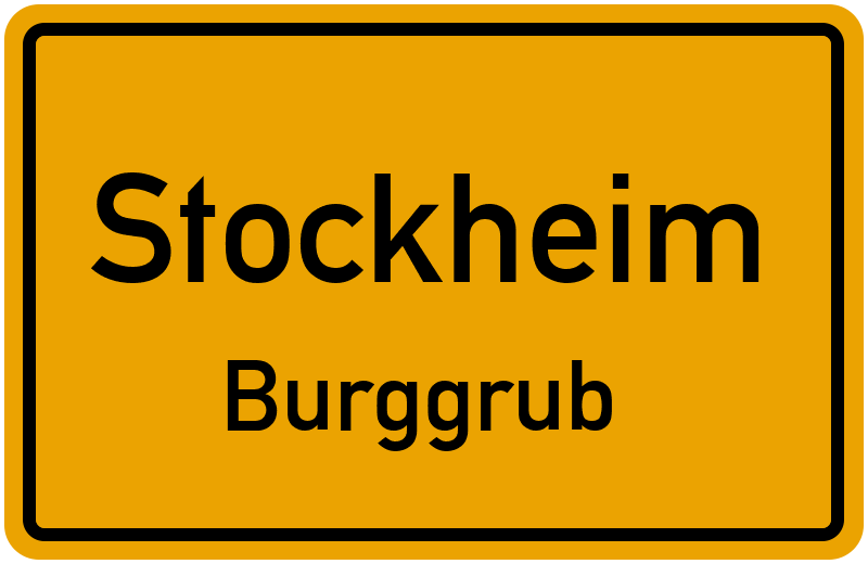 Ortsschild Stockheim