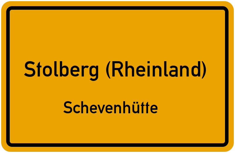 Ortsschild Stolberg (Rheinland)