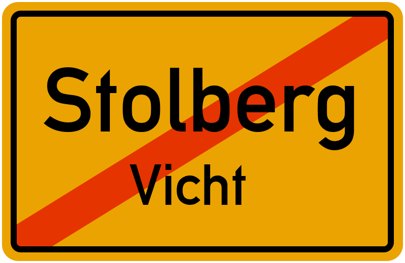 Ortsschild Stolberg