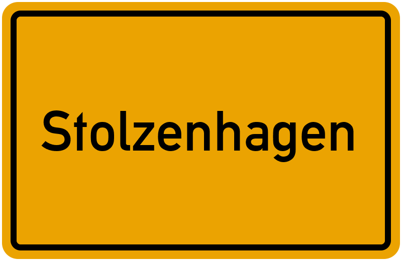 Ortsschild Stolzenhagen