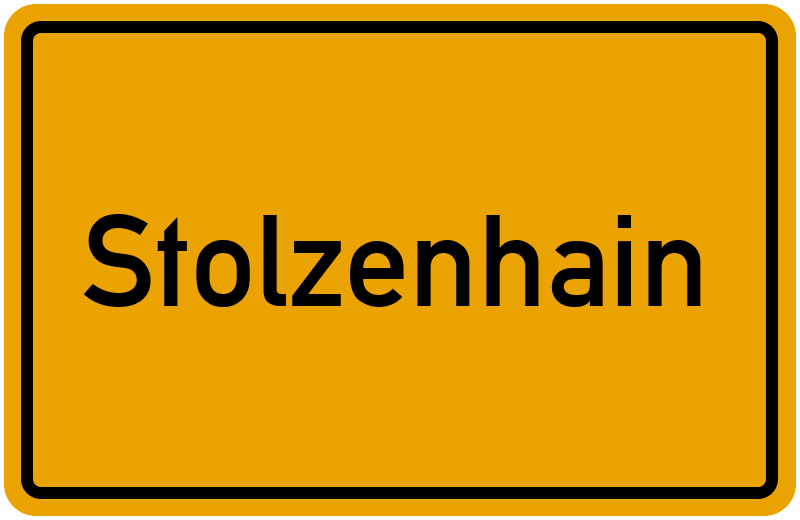 Ortsschild Stolzenhain
