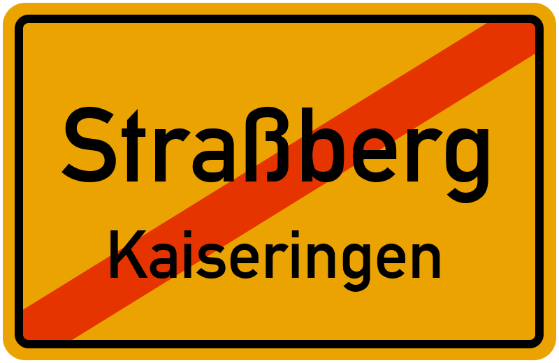 Ortsschild Straßberg