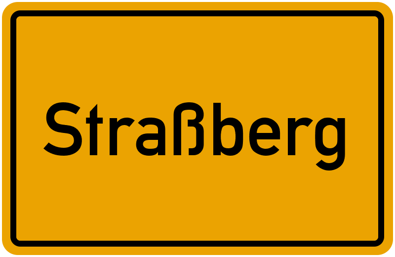Ortsschild Straßberg