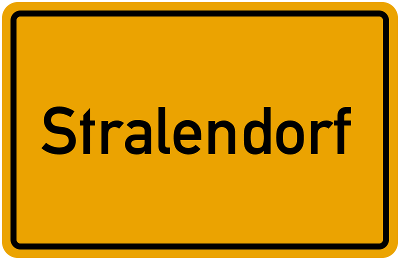 Ortsschild Stralendorf