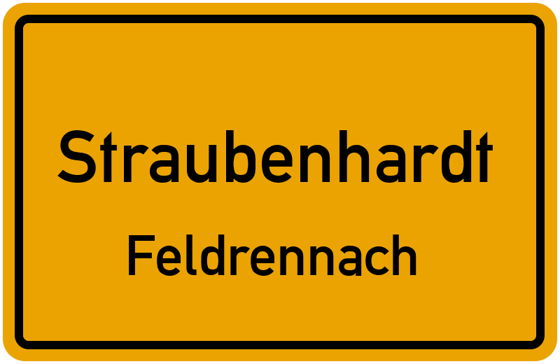 Ortsschild Straubenhardt