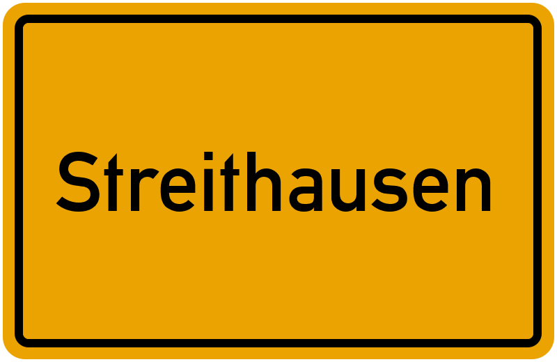 Ortsschild Streithausen