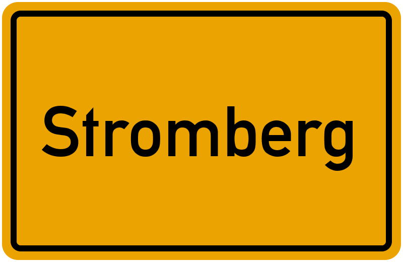 Ortsschild Stromberg