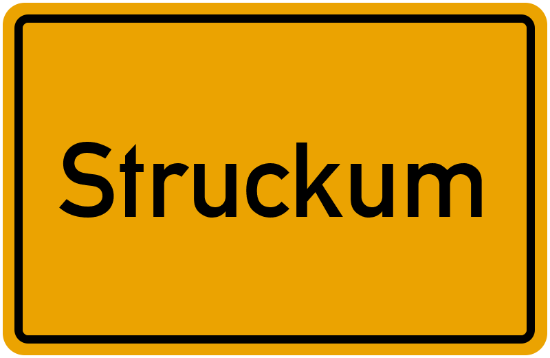 Ortsschild Struckum