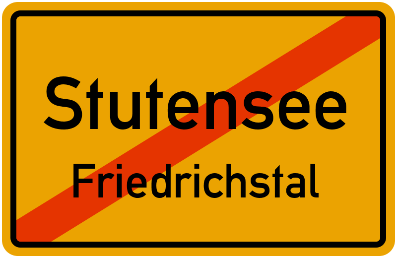 Ortsschild Stutensee