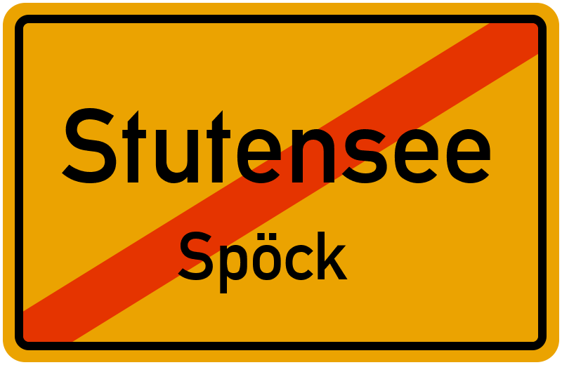 Ortsschild Stutensee