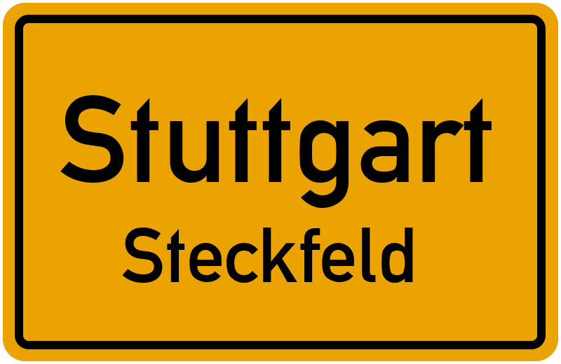 Ortsschild Stuttgart