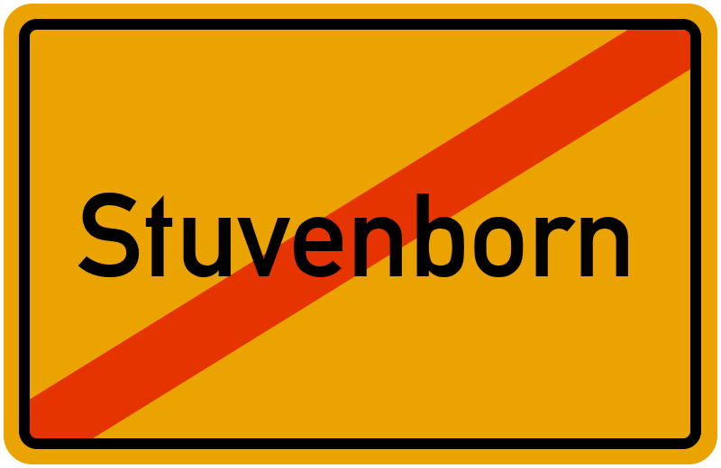 Ortsschild Stuvenborn