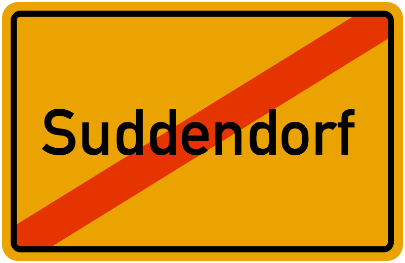 Ortsschild Suddendorf