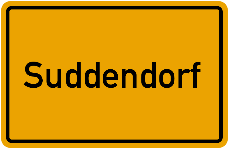 Ortsschild Suddendorf