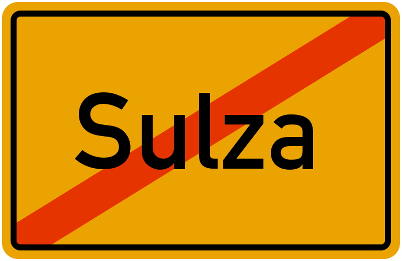 Ortsschild Sulza