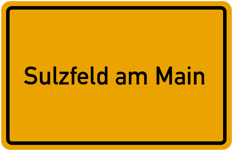 Ortsschild Sulzfeld am Main