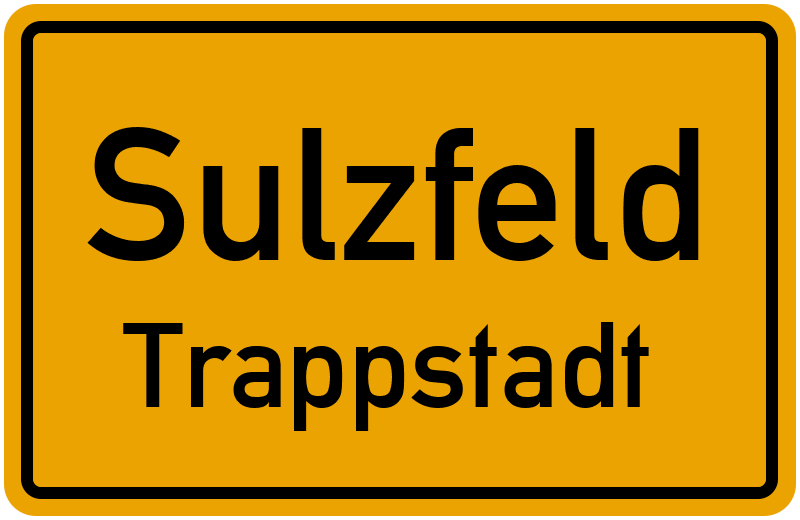 Ortsschild Sulzfeld