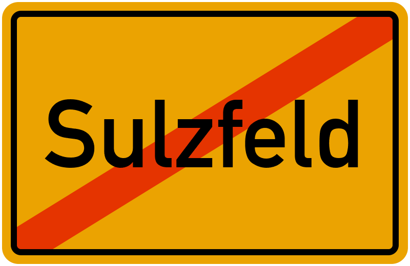Ortsschild Sulzfeld