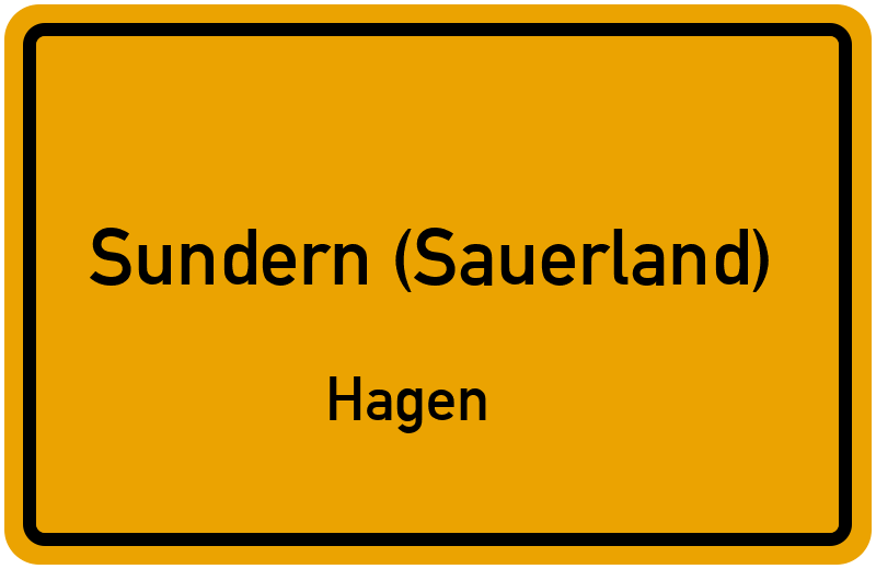 Ortsschild Sundern (Sauerland)