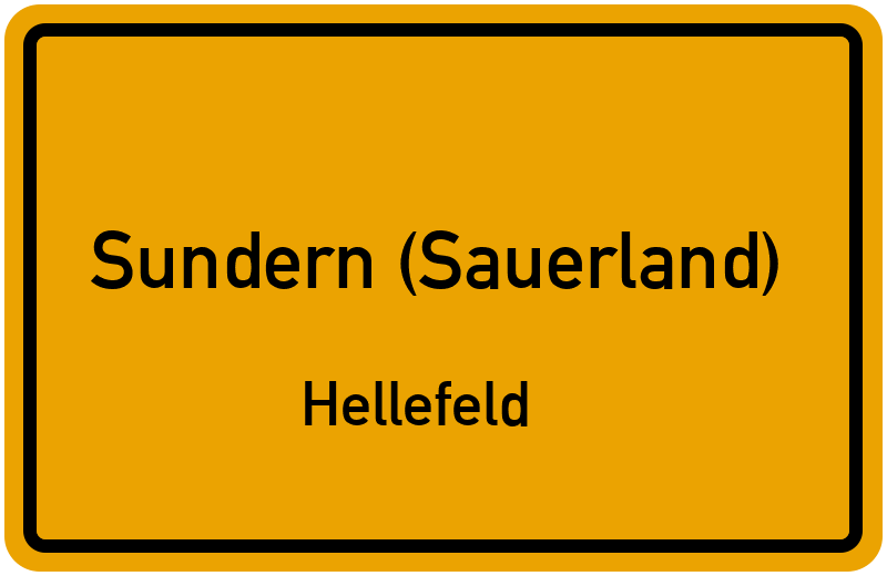 Ortsschild Sundern (Sauerland)