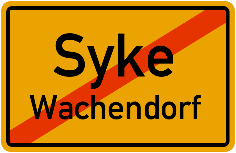 Ortsschild Syke