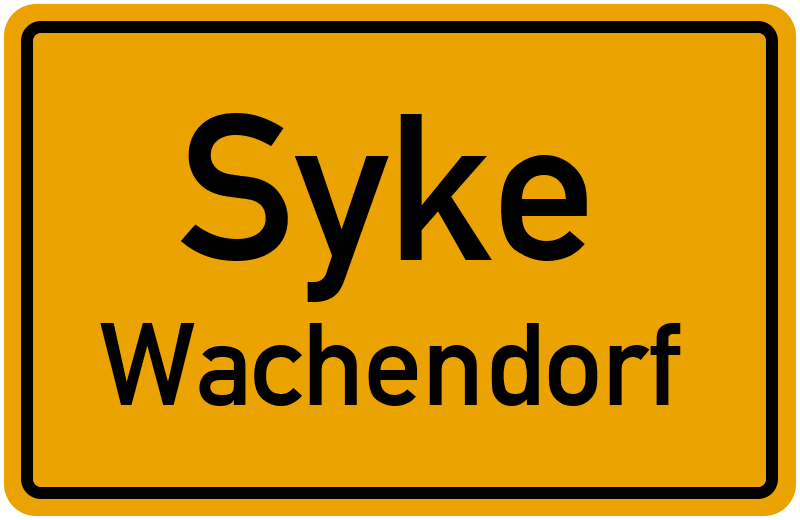 Ortsschild Syke
