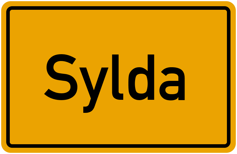 Ortsschild Sylda