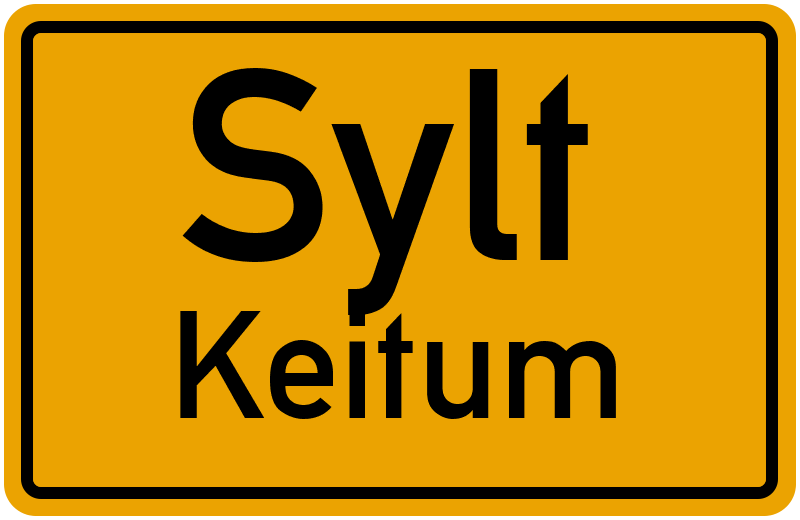 Ortsschild Sylt