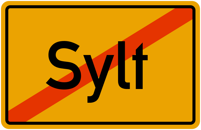 Ortsschild Sylt