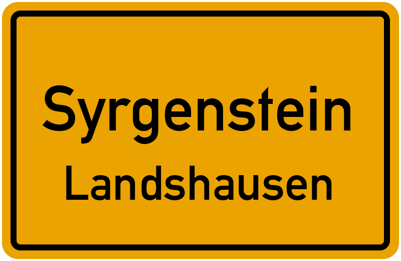 Ortsschild Syrgenstein