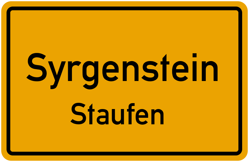 Ortsschild Syrgenstein