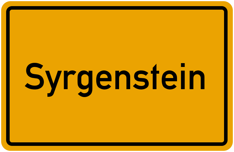 Ortsschild Syrgenstein