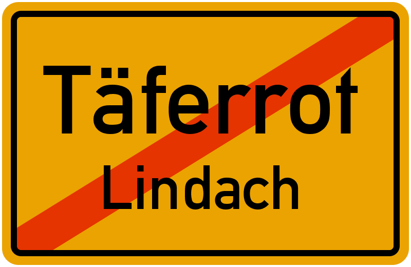 Ortsschild Täferrot