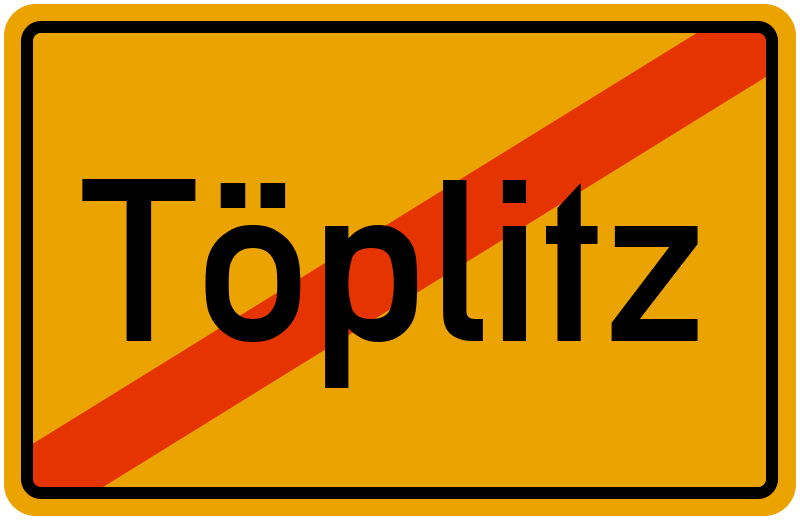 Ortsschild Töplitz