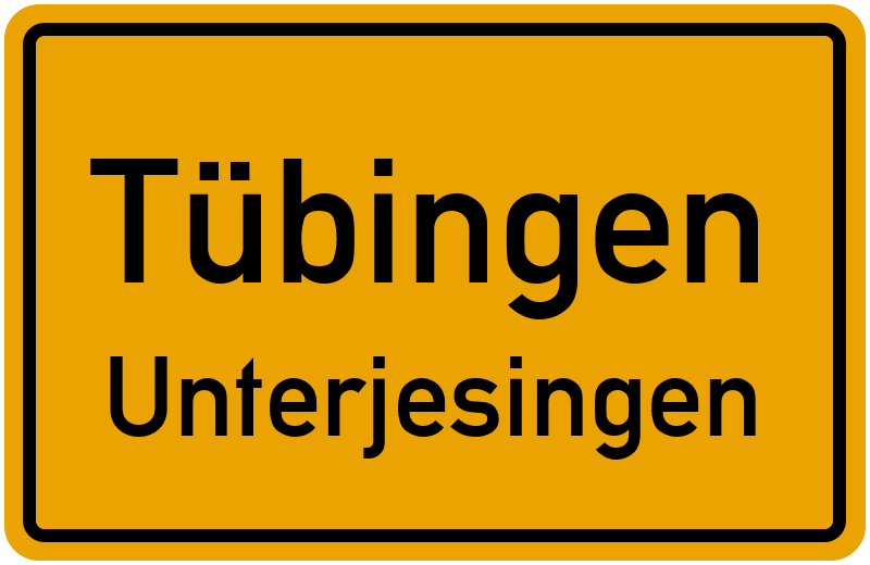 Ortsschild Tübingen