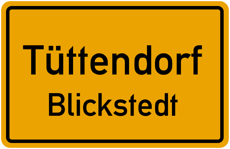 Ortsschild Tüttendorf