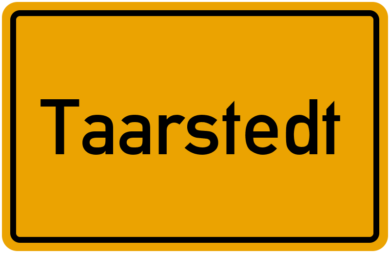 Ortsschild Taarstedt
