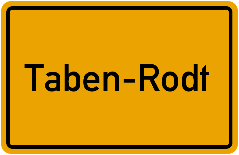 Ortsschild Taben-Rodt