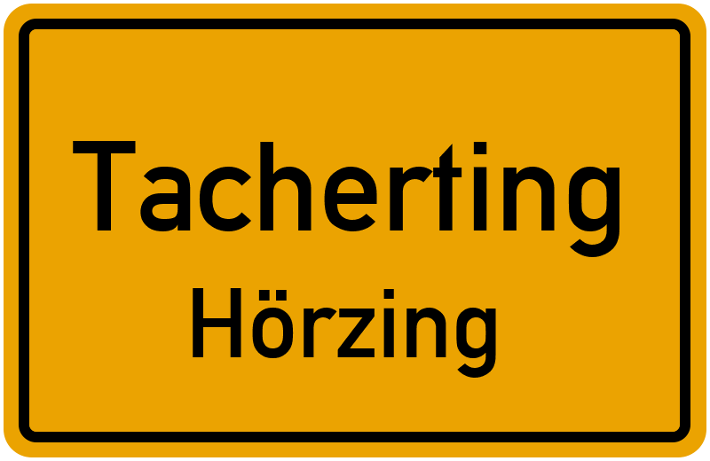 Ortsschild Tacherting
