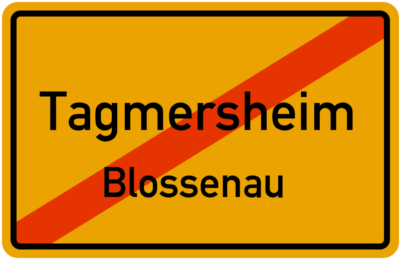 Ortsschild Tagmersheim
