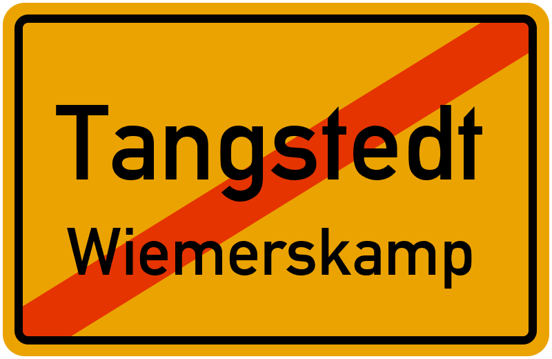 Ortsschild Tangstedt