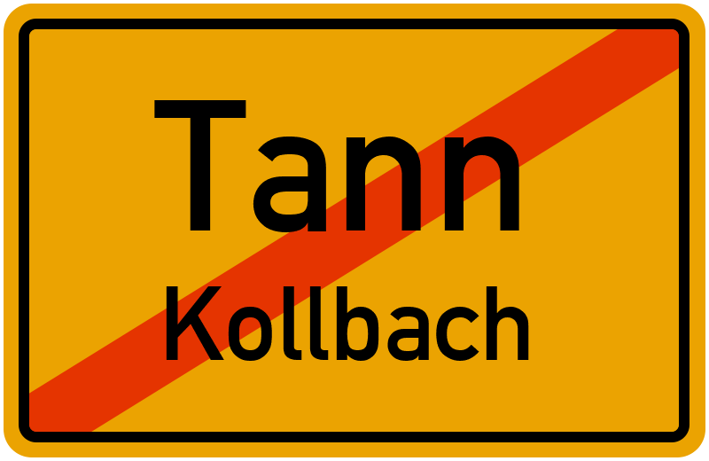 Ortsschild Tann
