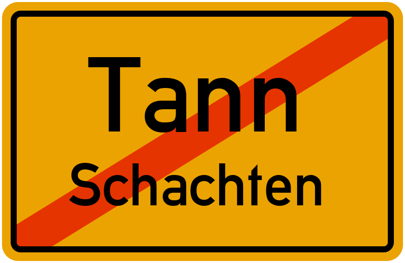 Ortsschild Tann