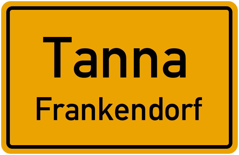 Ortsschild Tanna