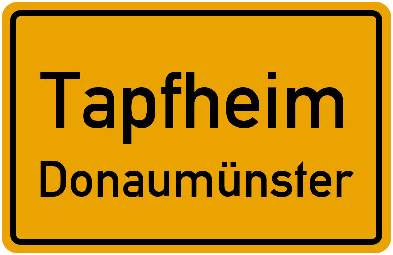Ortsschild Tapfheim