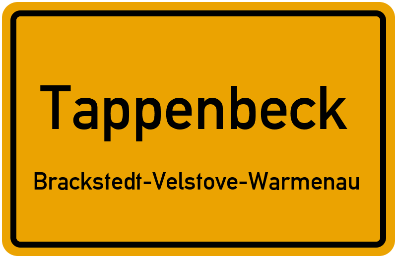 Ortsschild Tappenbeck