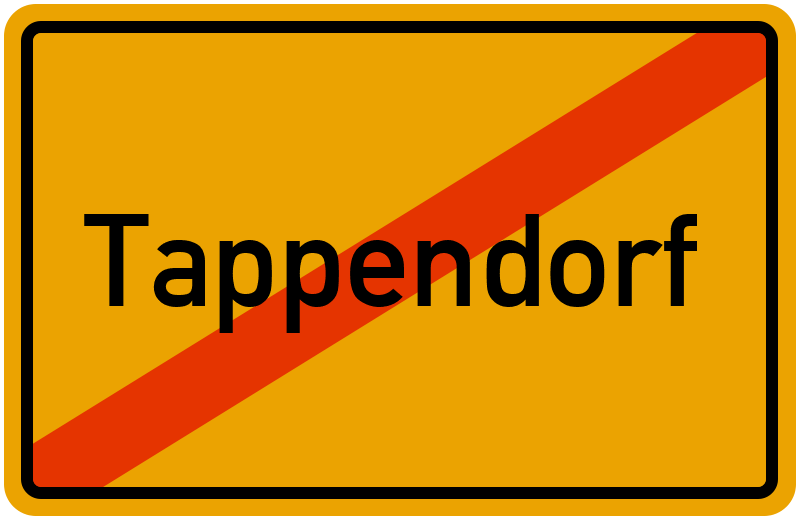 Ortsschild Tappendorf
