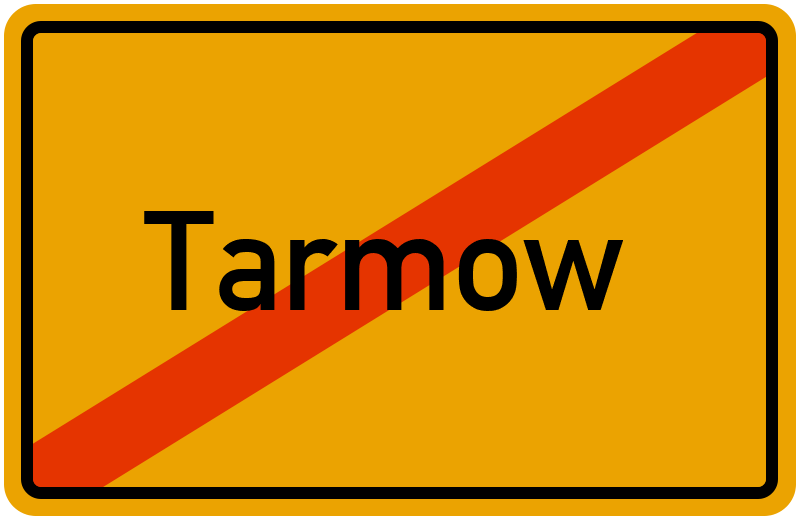 Ortsschild Tarmow