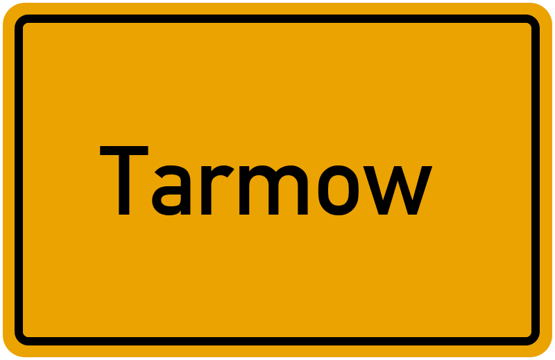 Ortsschild Tarmow