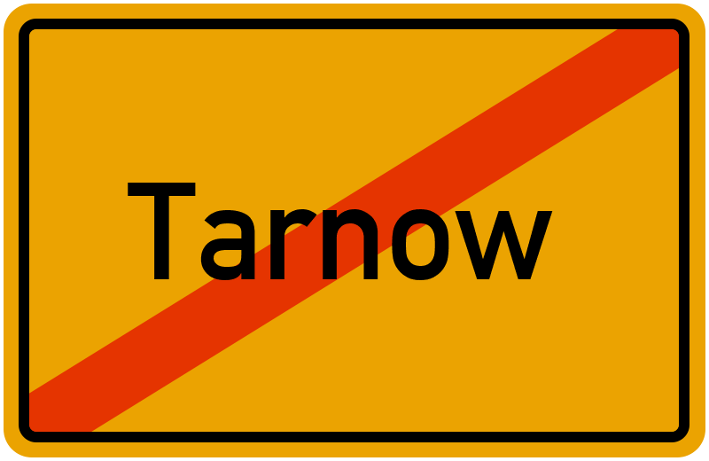 Ortsschild Tarnow